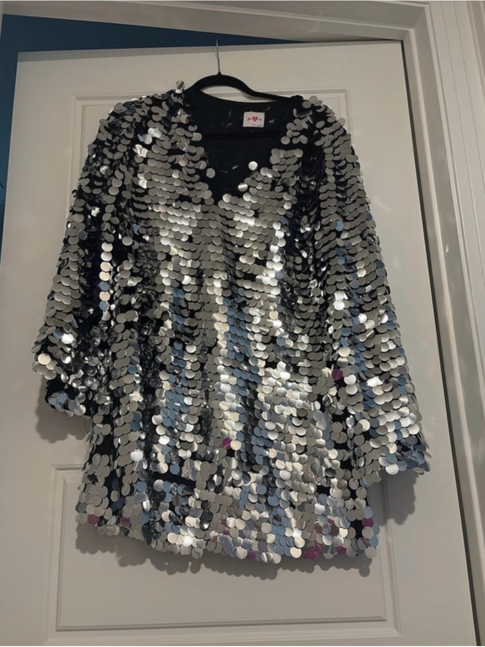Buddy love silver sequin dress